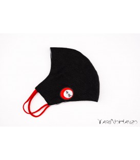 YariNoHanzo black Hemp facemask | MADE IN ITALY